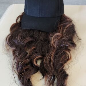 Attached Hairpiece to Cap